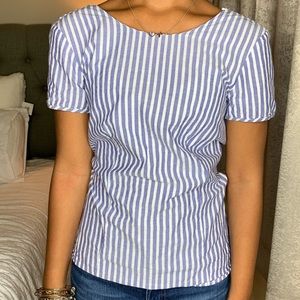 Blue & White Striped Zara Top